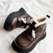 Women's Snow Winter Padded Warm Short Boots Casual Thick Height Increasing Soft Sole Comfortable Northeast Large Cotton_vogvips.com