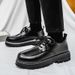 2025 Spring New Black Trendy Large Casual Men's British Business Leather Formal Work Shoes_vogvips.com