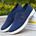 Spring Men's Casual Single Shoes One-pedal Work Cloth Shoes Breathable Soft-soled Canvas Shoes Pure Cotton Men's Shoes_vogvips.com