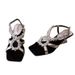 Lambkin Verion! Women' With Tunning Rhinetone Quare Open Toe, Cro Back Trap, And Unique Wedge Heel Roman_vogvips.com