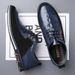 Suitable For All Seasons Prince Fashion Casual 50 Velcro Embroidered Men's Leather Large Size 53 Trendy Wenzhou Shoes_vogvips.com