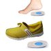 Elastic blue GEL heel pad shock absorption relieve heel pain new insole half size pad men's and women's size_vogvips.com