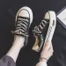 Thick Soled Round Toe Dissoed Sole Canvas Wheat Ear Slack Casual Fashion Comfortable Breathable Board Shoes_vogvips.com
