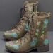 Women's Western Rider Boots plus Size Printed Chunky Heel Autumn Arrival European American Style_vogvips.com