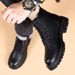 European Warm Series 2025 New High-top Thick-soled British Style Trendy Martin Men's Warm Fleece-lined Work Boots_vogvips.com