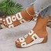 Large Size Roman Style Women's Sandals Open Toe Beach Slippers Summer Wedges Comfortable Outdoor Slip-On Shoes For Women_vogvips.com