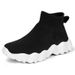 Men's Children's Shoes Men's New High Top Elastic Socks Children's Shoes Men's Thick Soled Slip On Casual Sports Shoes Vacation Walking Shoes_vogvips.com