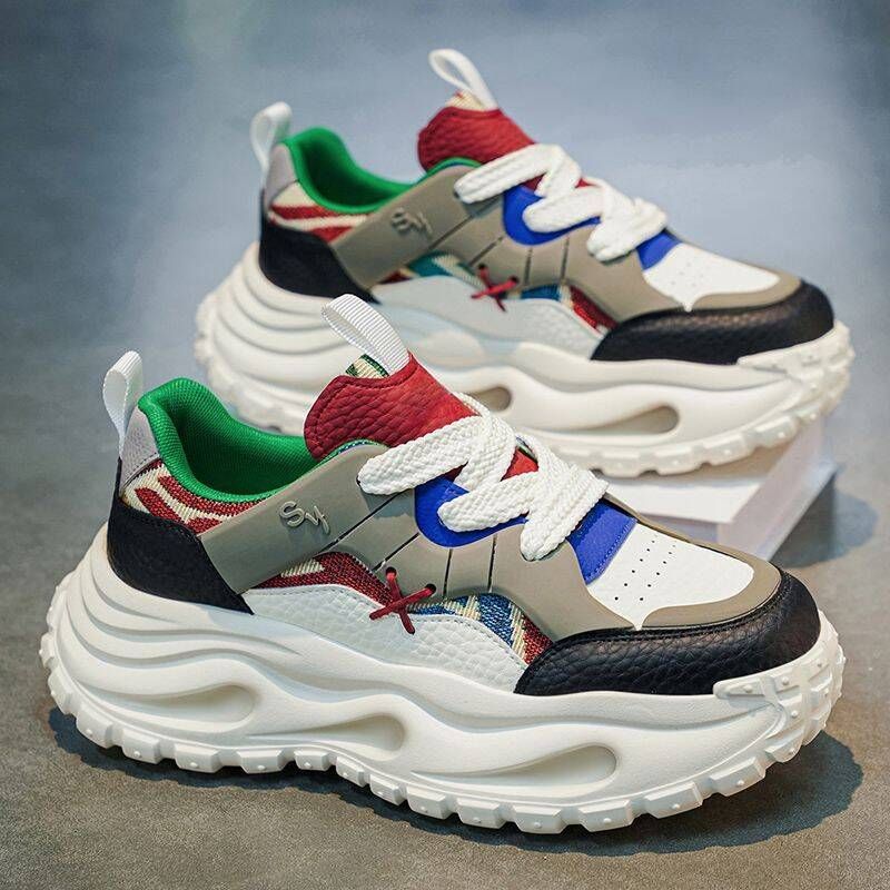 European Station 2026 Kuaishou Same Style Spring New Men's Fashion Trend Thick-Soled Versatile Height-Increasing Casual_vogvips.com