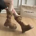 Platform Women Womens Western Cowboy Knight Long Tube Square Heel Retro Style Winter Boots 52411 251126_vogvips.com