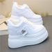 Korean Dad Shoes For Women, Super Height-Increasing Thick Sole, Comfortable Black And Color-Block, Ins Style Elegant_vogvips.com
