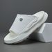 【 Price Control 】 Men's Genuine Leather One-piece Versatile Summer Shoes, Size 45 High-end Casual Slippers_vogvips.com