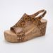2025 New Plus Size Shoes With Sloping Heel, Thick Sole, Fish Mouth, Women's Sandals, Hollowed Out Casual Velcro, Roman_vogvips.com