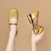 New Spring/Summer Soft Women's Mary Jane Shoes, Mid-Heel, Summer Loafers, Hollow Leather Shoes For Foreign Trade And_vogvips.com