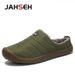 Winter Men's Indoor Warm Shoes Plush Flock Male Slippers For Home Hard-wearing Non-slip Outdoor Walking Mans Footwear_vogvips.com