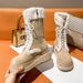 2025 Autumn New Fur Shoes Thick-Soled Snow Middle East Winter Sheepskin Fleece-Lined Warm Women's Boots Korean Style_vogvips.com