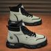 Martin 2025 Autumn New British Style Workwear Yellow Men's High-top Outdoor Waterproof Leather Boots_vogvips.com