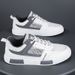Men's Summer New Breathable Thin Hollow Mesh Canvas Korean Version Versatile Small White Thick Soled Board, Trendy_vogvips.com