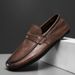 New Summer Slip On Flat Genuine Leather Men' Loafer Fahion Caual Man Light Antikid Driving Shoe Handmade_vogvips.com