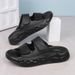 New Men's Indoor Beach Leather Comfortable Slides Men Casual Shoes Flip-flops Slippers Sandals Outdoor_vogvips.com