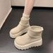 Petite Platform Thick-Soled Short 2025 Autumn Winter New Fashion Versatile Lace Slimming Height-Increasing Martin Boots_vogvips.com