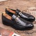 Men Loafers Derby Suede Leather Comfortable Waterproof Office Party Footgear_vogvips.com