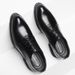 Plus Size Spring Autumn New Genuine Leather Business Casual Men's British Style Pointed Toe Lace-up Plaid Formal Wedding_vogvips.com