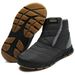 Winter Warm Round Toe Winter Men's Flat Heel Casual Black Cotton Shoes Winter Warm Non Slip Large Cotton Shoes_vogvips.com