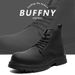Martin Boots Men's Legs Thin Inner Height Increase Thick Sole Fashion Boots Height Increase Tide Shoes_vogvips.com
