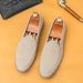Xiyin Casual Lazy Slip-On Business Flat Loafers Men's Leather Shoes_vogvips.com