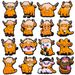 16 Sets Of Cartoon Shoes Flower Accessories Scottish Alpine Cow Cute Shoe Accessories DIY Decoration_vogvips.com