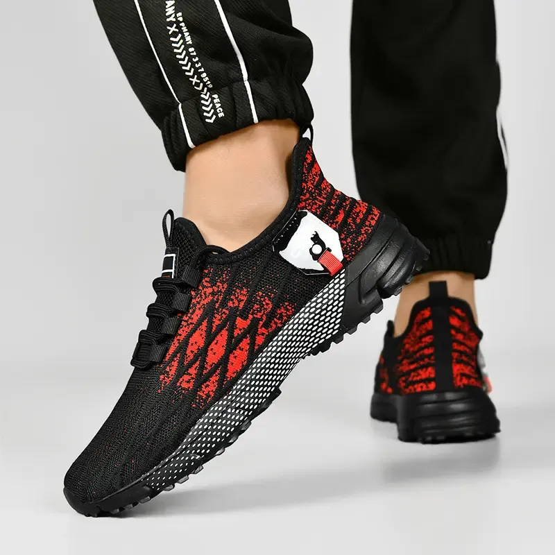 High Quality 2025 Non-slip Wear-resistant Breathable Mesh Flying Weaving Explosion Fashion Casual Men's Shoes Outdoor Shoes_vogvips.com