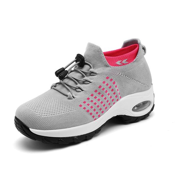 Women's Slip-On Sneakers - Breathable Air Cushion & Wide Width For All-Day Comfort (Casual/Fashion)_vogvips.com