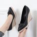 Chunky Wedge Heel Platform Sandals For Women Straw Braided Rope Sole Low Mouth High Heel Plus Size Shoes_vogvips.com