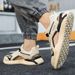 Men's Sandals Summer Trend Outdoor Sports Non-Slip Wear-Resistant Driving Beach Water Shoes Closed-Toe Clogs_vogvips.com