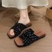 Women's Floral Print Platform Sandals Square Toe Beach Slippers Elegant Fairy Fashionable Versatile_vogvips.com
