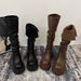 Women's Chunky Heel Knee-High Boots - Classic British Style Combat Boots With Round Toe & Slip-Resistant Sole, Sizes 35-39 High Boots_vogvips.com