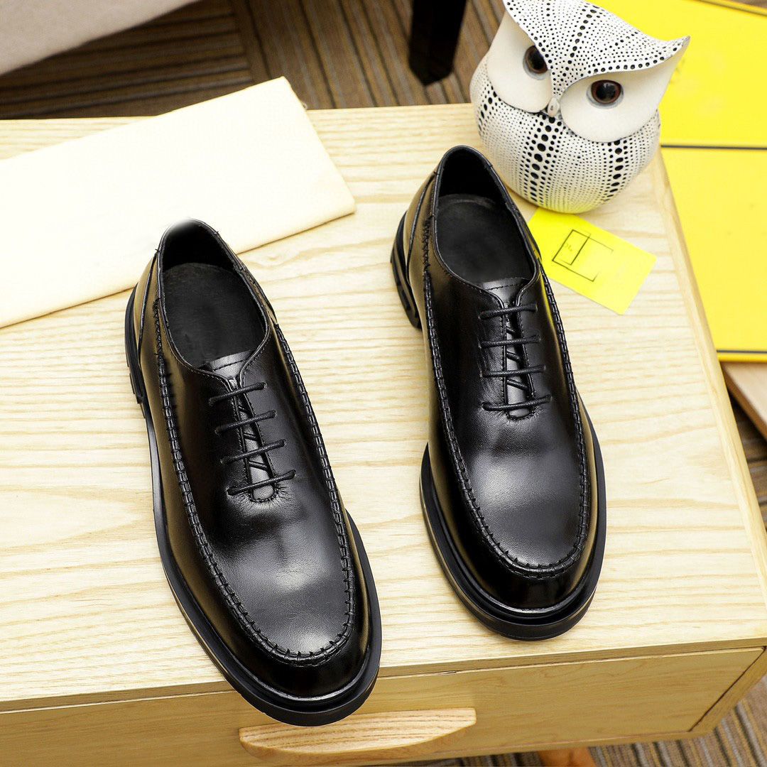European Trendy Spring And Autumn Genuine Leather British Style Sneakers Men's Top Layer Cowhide Brushed Color Casual_vogvips.com