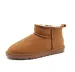 Designer Snow Boots For Woman U5854 Classic Short Mini Leather Winter Boot Flat Mules Warm Plush Fur Booties Aus_vogvips.com