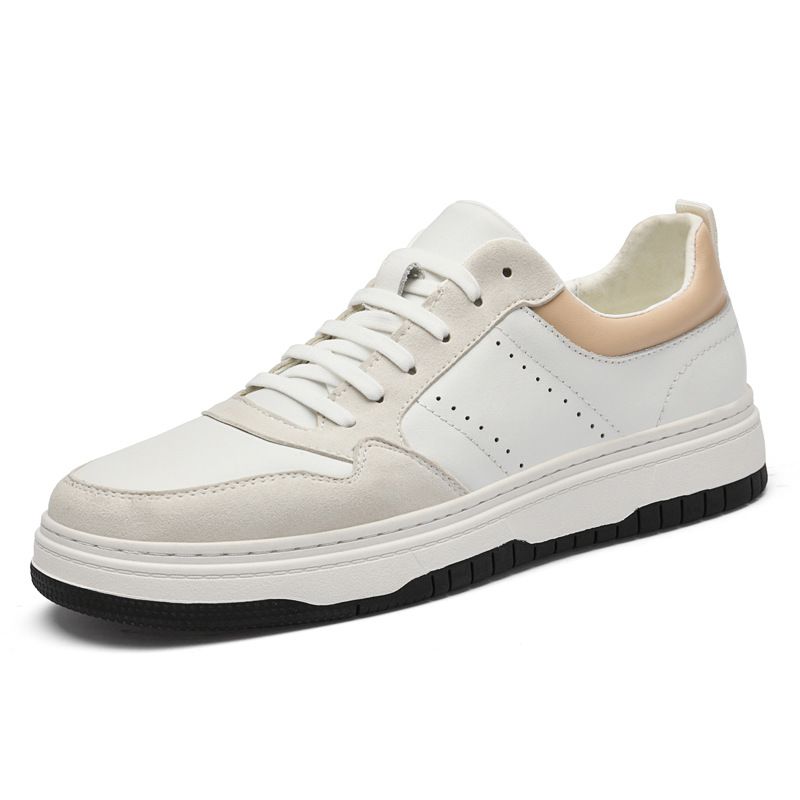 Men's Shoes Casual Shoes Men's British Style Soft Sole Breathable White Shoes Sports Shoes Board Shoes_vogvips.com