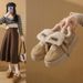 velvet Maillard Shoes Female Students Keep Warm And Increase Height Sports Board Shoes Street Shot_vogvips.com