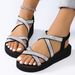 Cross-border Foreign Trade Women's Non-slip Wear-resistant Comfortable Soft Sole Mid-heel Sandals_vogvips.com