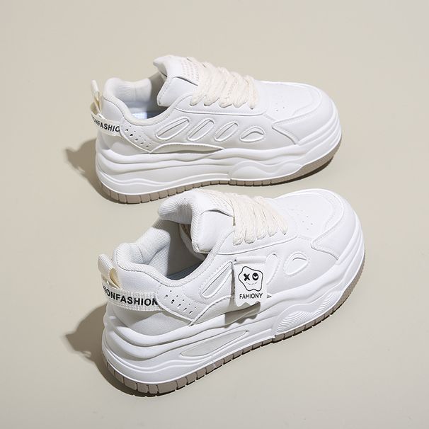 Little White Shoes Female Student Versatile Casual Trendy Shoes Platform Fashion Board Shoes_vogvips.com