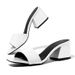 African Chunky Heel High Heeled Sandals for Women Square Toe Strappy Sandals European American Style_vogvips.com