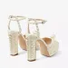 Open Toes Sandals Bridal Dress Wedding Shoes Summer Flat Slippers Designer Slingbacks Pearl Satin Platform Pumps Women_vogvips.com