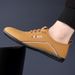 European Warm Series Summer Leather Soft Sole Men's Business Casual Slip-On Lightweight Loafers Fleece-Lined Cotton Shoes_vogvips.com