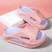 Bebealy Women Platform Flat Sandals Vacation Soft Pool Beach Sandals Nonslip Cushioned Shower Shoes Home Women Cloud Slippers_vogvips.com