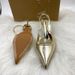 New For Fall 2026 Gold Pointed Toe Backless High Heels Women's Mules With Thin Heels, European And American Style,_vogvips.com