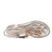 Yasirun Large Size Cross-Border Rhinestone Sandals Round Toe Korean Heel Hollow Bohemian Style Summer Flat Comfortable_vogvips.com
