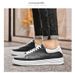 Men's Board Shoes Boys Casual Shoes Four Rubber Sole Leather White Shoes_vogvips.com