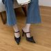 2026 Fashion New French Polka Dot Pointed Toe Baotou Stiletto High-end Women's Sandals_vogvips.com